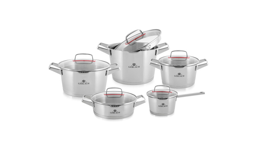 Topfset 10 Teile SUPERIOR + Pfanne 28cm WINGS Topfset 10 Teile SUPERIOR + Pfanne 28cm WINGS