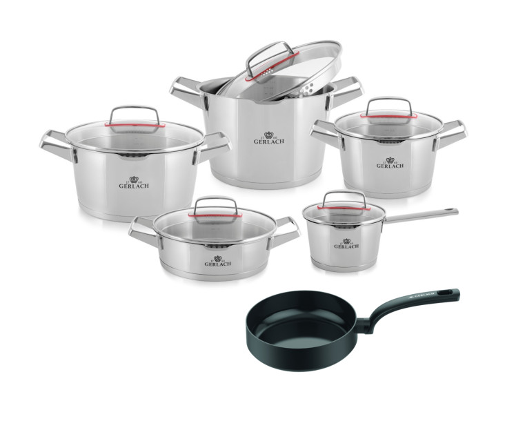 Topfset 10 Teile SUPERIOR + Pfanne 28cm WINGS