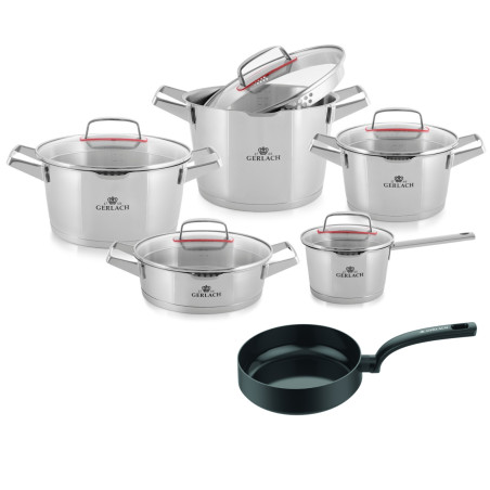 Topfset 10 Teile SUPERIOR + Pfanne 28cm WINGS