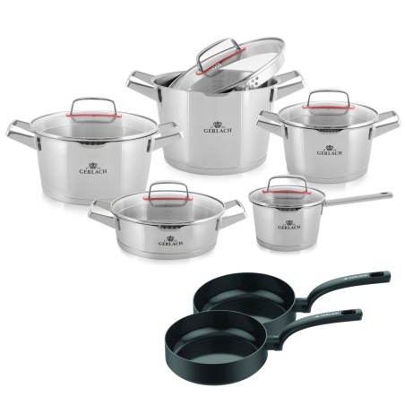 Topfset 10 Teile SUPERIOR + 2xPfanne 26/28cm WINGS