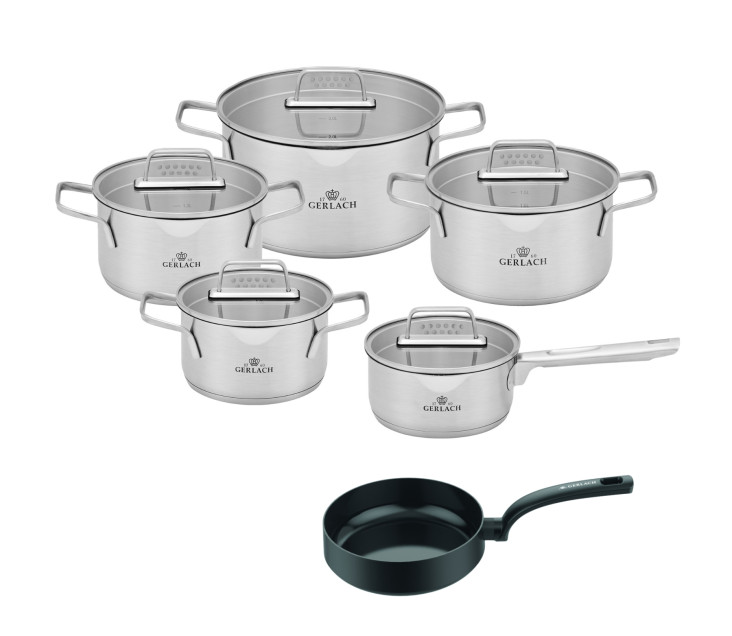 Topfset 10 Teile AMBIENTE + Pfanne 28cm WINGS
