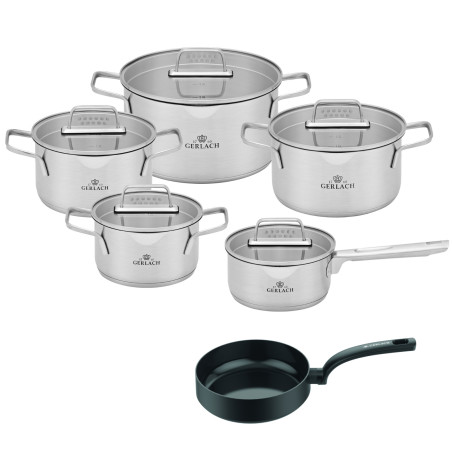 Topfset 10 Teile AMBIENTE + Pfanne 28cm WINGS