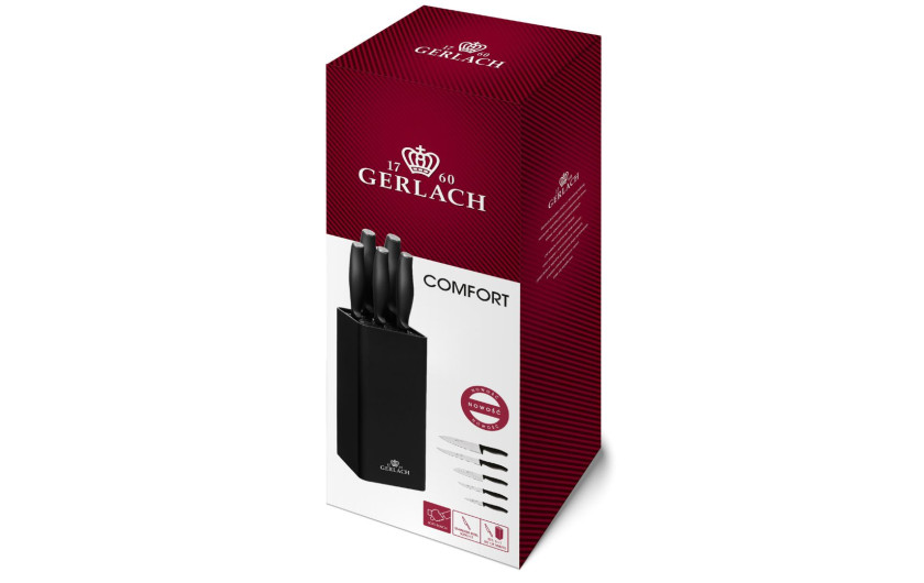 Messerset im Block COMFORT Schwarz