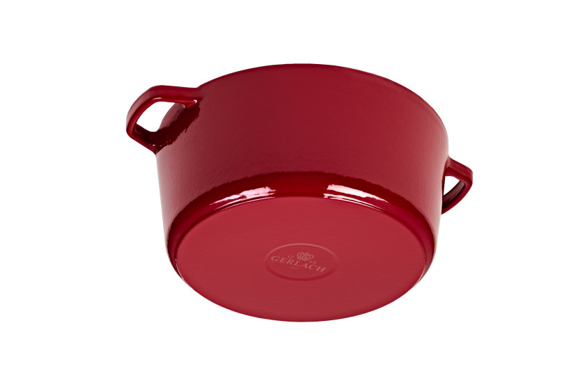 Gusseiserner Topf 5l NATUR IRON Bordeauxrot