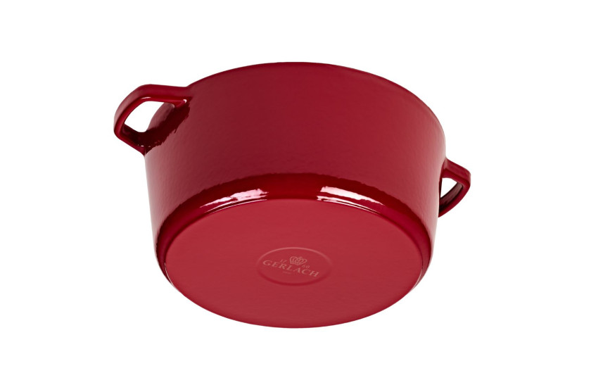 Gusseiserner Topf 5l NATUR IRON Bordeauxrot