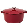 Gusseiserner Topf 5l NATUR IRON Bordeauxrot