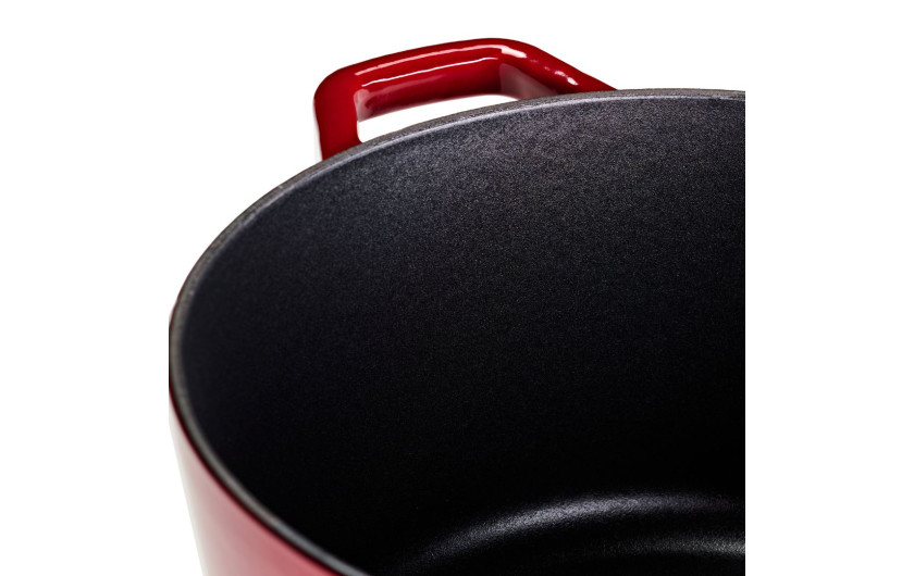 Gusseiserner Schmortopf 5,5 l NATUR IRON, bordeauxrot
