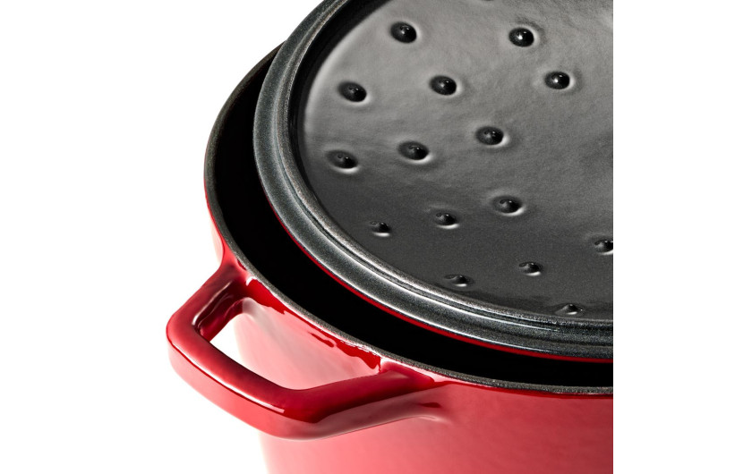 Gusseiserner Schmortopf 5,5 l NATUR IRON, bordeauxrot