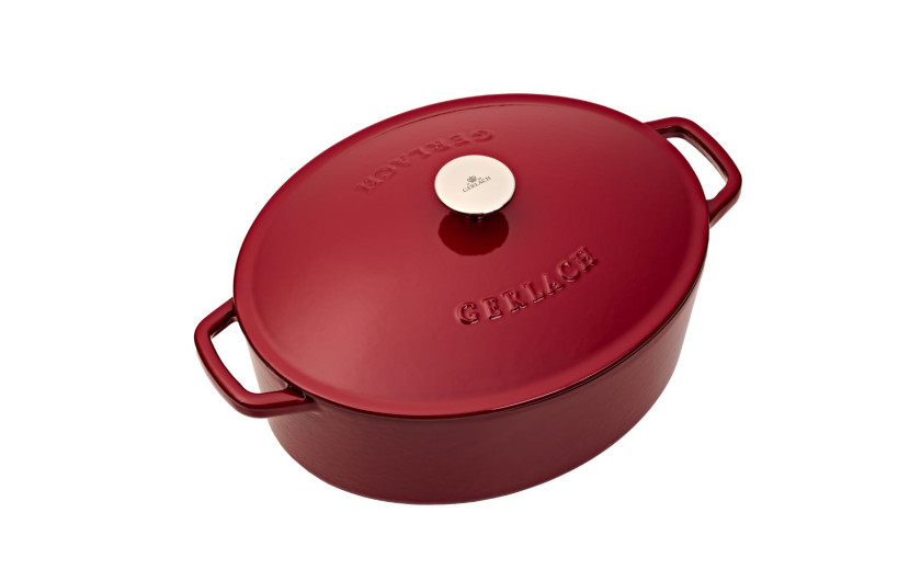 Gusseiserner Schmortopf 5,5 l NATUR IRON, bordeauxrot
