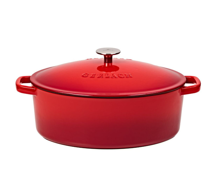 Gusseisen Bräter 5,5 l NATUR IRON rot gradient