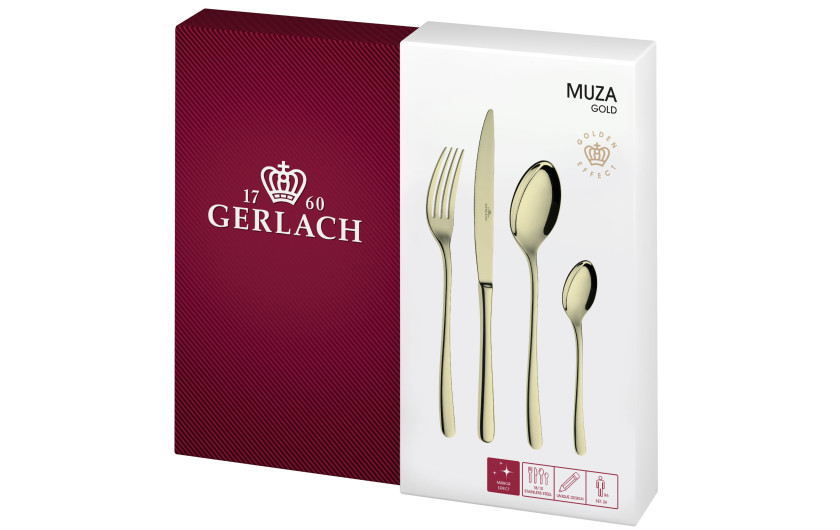 Besteckset 24 Teile MUZA GOLD Poliert Besteckset 24 Teile MUZA GOLD Poliert