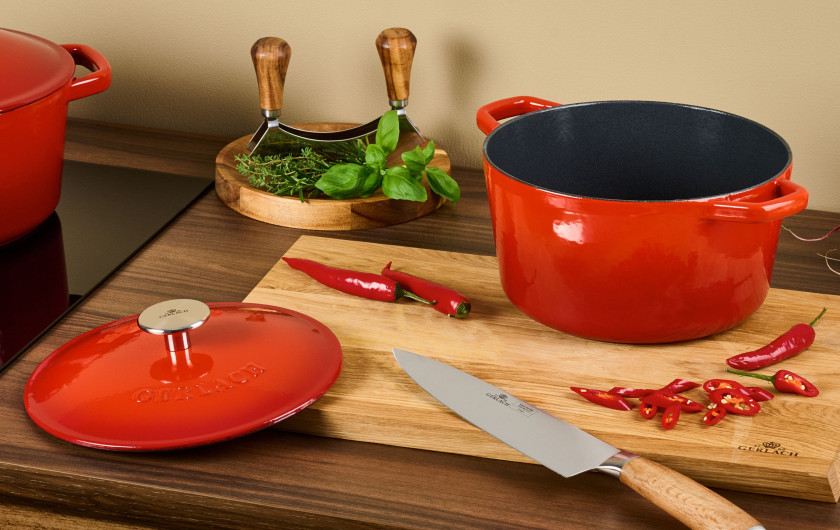 Gusseiserner Topf 3l NATUR IRON Rot
