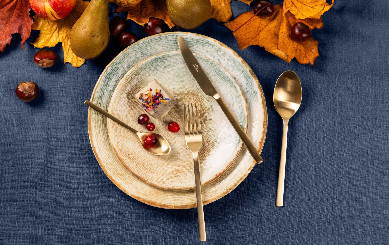 Dessertteller-Set 6 Teile BALANCE TERRA GLOSSY für 6 Personen 21cm