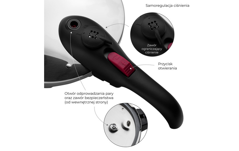 Schnellkochtopf First mit einem Griff, 6,0 l