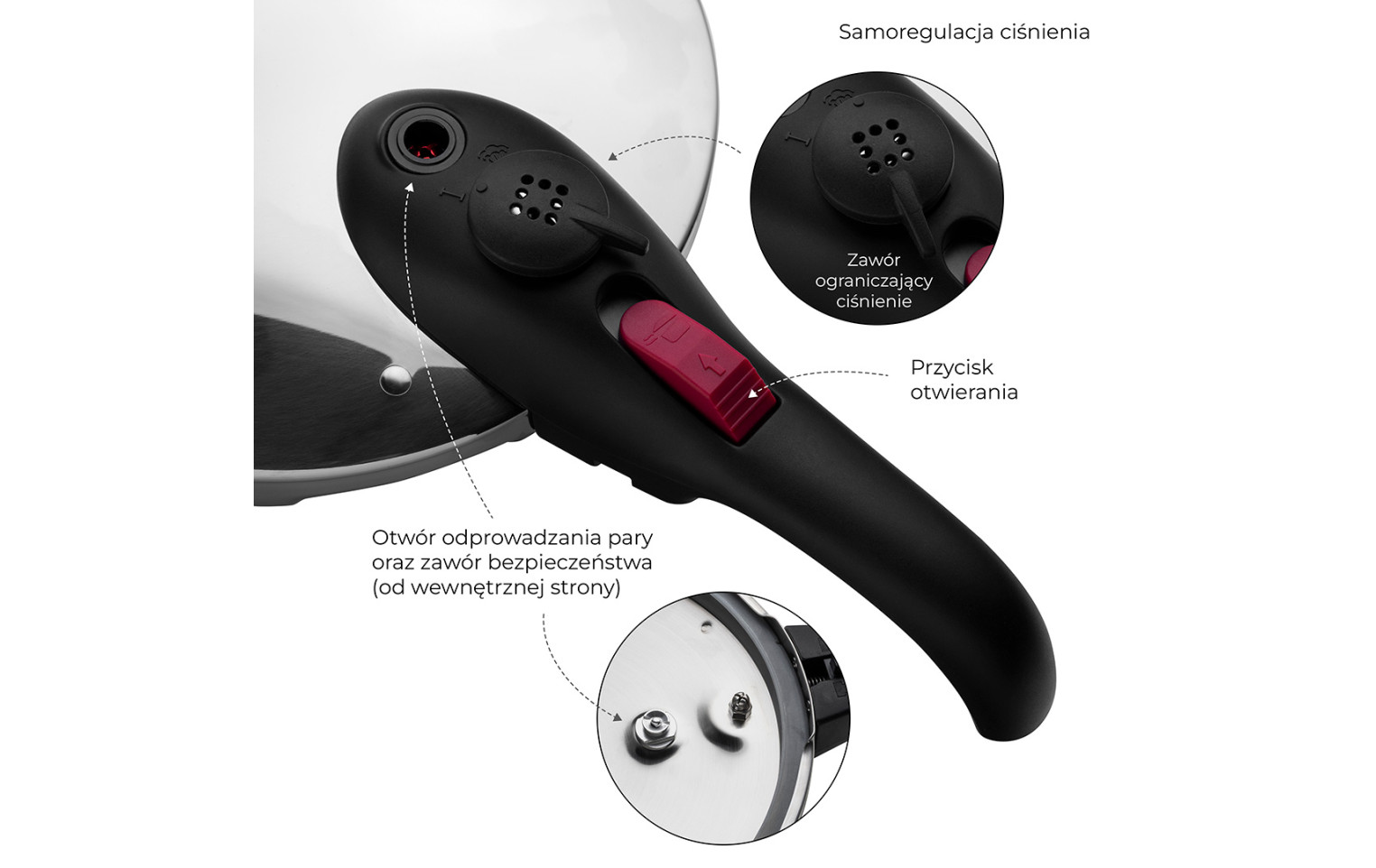 Schnellkochtopf First mit einem Griff, 6,0 l