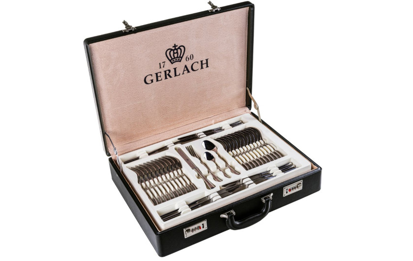 Besteckset 68-teilig gl&auml;nzend MUZA + Koffer
