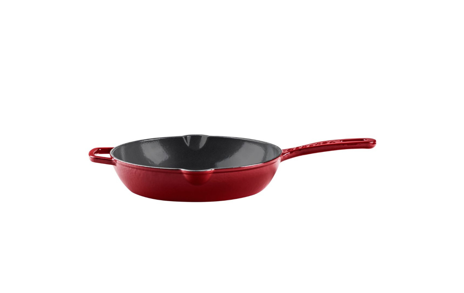 Gusseisenpfanne 28 cm NATUR IRON Bordeauxrot