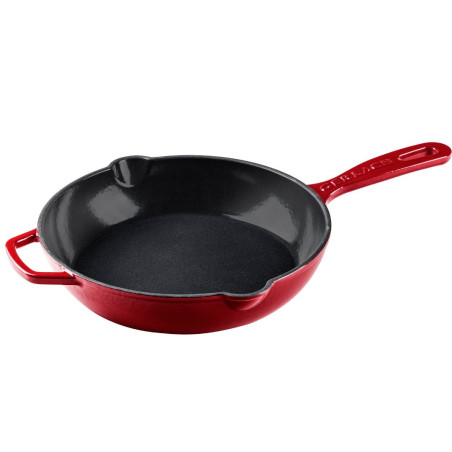 Gusseisenpfanne 28 cm NATUR IRON Bordeauxrot