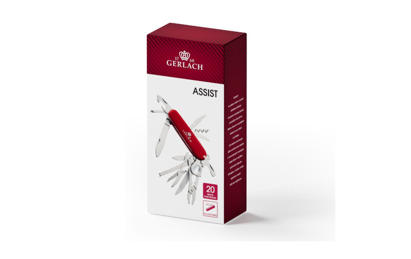 Multifunktions-Taschenmesser Assist mit 20 Funktionen.