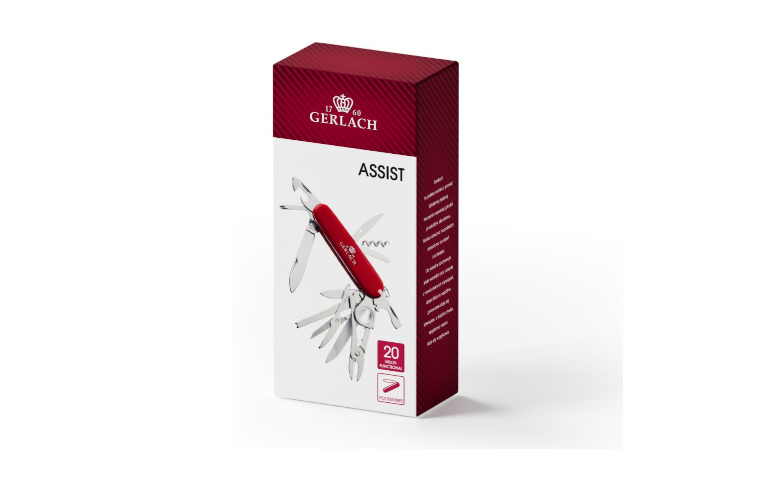 Multifunktions-Taschenmesser Assist mit 20 Funktionen.