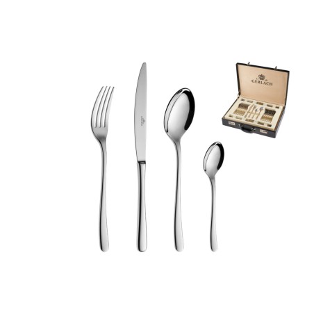 Besteckset 68-teilig glänzend MUZA + Koffer