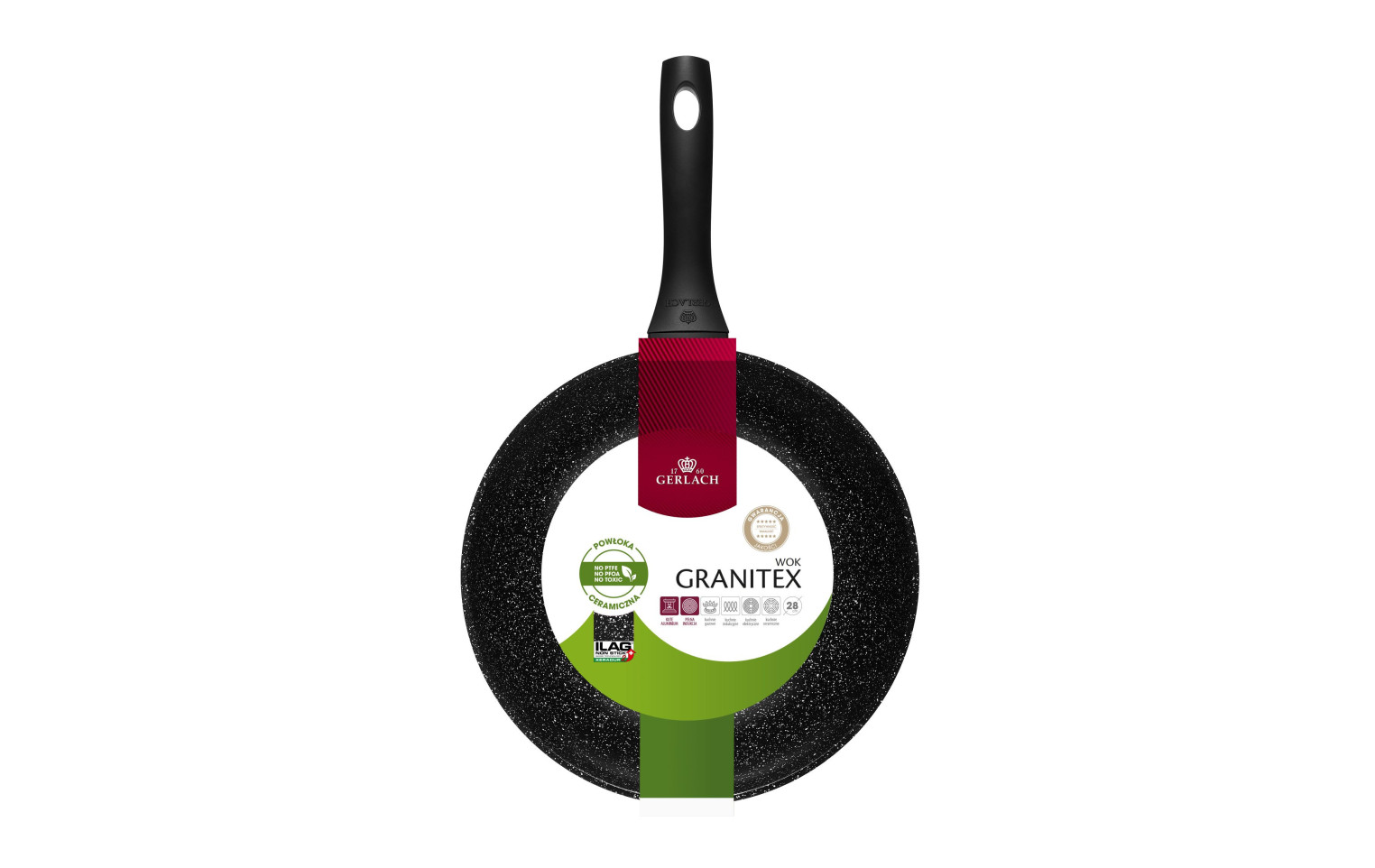 Wok-Pfanne 28cm GRANITEX
