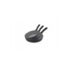3-teiliges Pfannenset GRANITEX GREY 20/24/28 cm