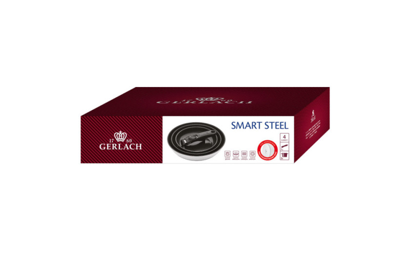 Pfanne 20cm + Pfanne 24cm + Pfanne 28cm SMART STEEL