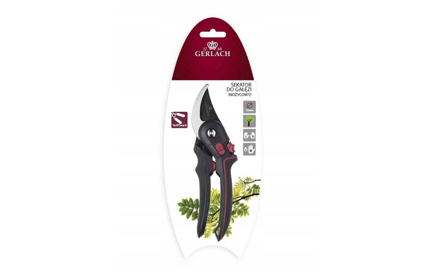Einhand-Gartenschneider mit Schneidkopf